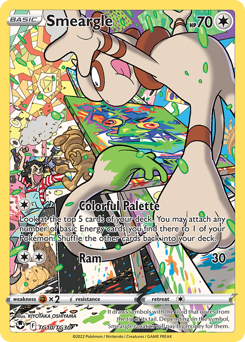 Pokemon Silver Tempest Trainer Gallery Smeargle - TG10