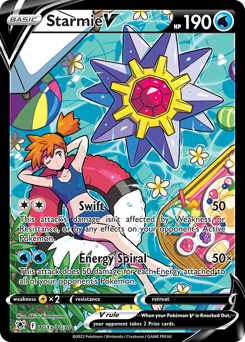 Pokemon Astral Radiance Trainer Gallery Starmie V - TG13