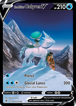 Pokemon Astral Radiance Trainer Gallery Ice Rider Calyrex V - TG14