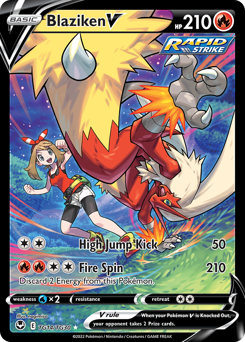 Pokemon Silver Tempest Trainer Gallery Blaziken V - TG14