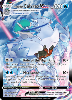 Pokemon Astral Radiance Trainer Gallery Ice Rider Calyrex VMAX - TG15