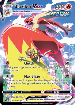 Pokemon Silver Tempest Trainer Gallery Blaziken VMAX - TG15