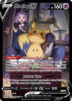 Pokemon Brilliant Stars Trainer Gallery Mimikyu V - TG16