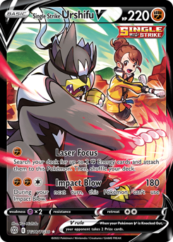 Pokemon Brilliant Stars Trainer Gallery Single Strike Urshifu V - TG18
