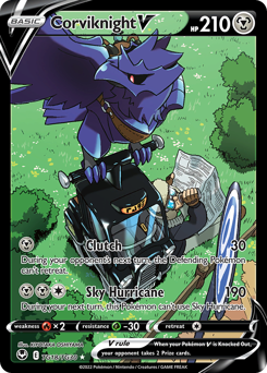Pokemon Silver Tempest Trainer Gallery Corviknight V - TG18