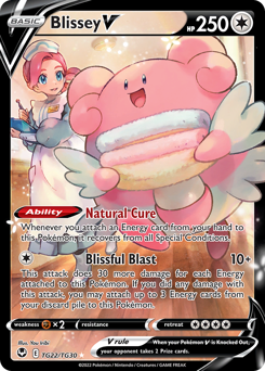 Pokemon Silver Tempest Trainer Gallery Blissey V - TG22