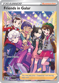 Pokemon Silver Tempest Trainer Gallery Friends in Galar - TG23