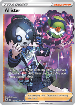 Pokemon Astral Radiance Trainer Gallery Allister - TG24