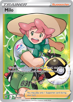 Pokemon Astral Radiance Trainer Gallery Milo - TG27