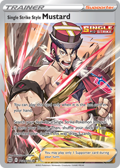 Pokemon Brilliant Stars Trainer Gallery Single Strike Style Mustard - TG28