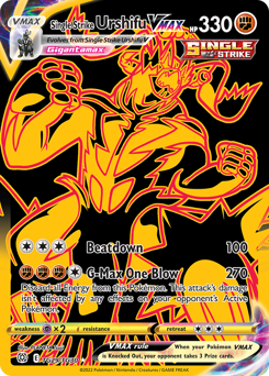 Pokemon Brilliant Stars Trainer Gallery Single Strike Urshifu VMAX - TG29