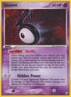 Pokemon Unseen Forces Unown - T
