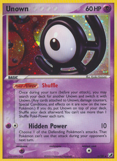 Pokemon Unseen Forces Unown - U