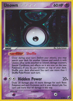 Pokemon Unseen Forces Unown - V
