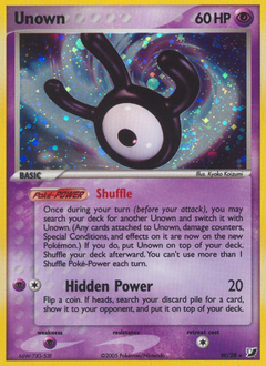 Pokemon Unseen Forces Unown - W