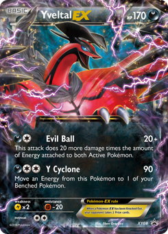 Pokemon XY Black Star Promos Yveltal-EX - XY08