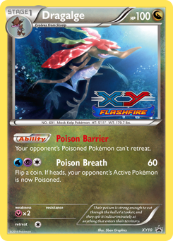 Pokemon XY Black Star Promos Dragalge - XY10