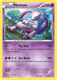 Pokemon XY Black Star Promos Mewtwo - XY100