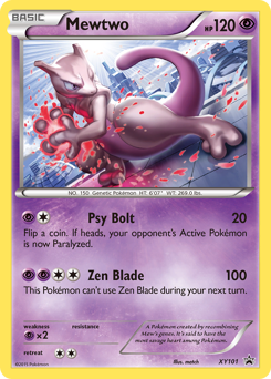 Pokemon XY Black Star Promos Mewtwo - XY101