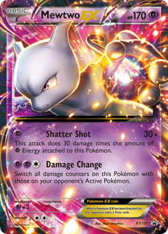 Pokemon XY Black Star Promos Mewtwo-EX - XY107