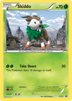 Pokemon XY Black Star Promos Skiddo - XY11