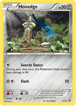 Pokemon XY Black Star Promos Honedge - XY12