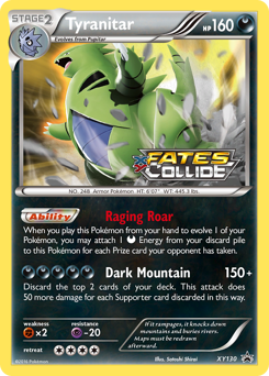 Pokemon XY Black Star Promos Tyranitar - XY130