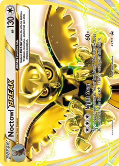 Pokemon XY Black Star Promos Noctowl BREAK - XY136