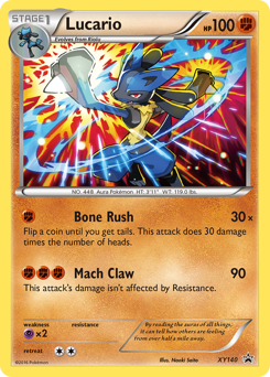 Pokemon XY Black Star Promos Lucario - XY140