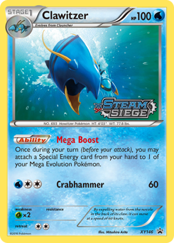 Pokemon XY Black Star Promos Clawitzer - XY146