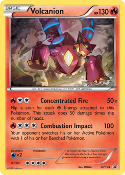 Pokemon XY Black Star Promos Volcanion - XY164