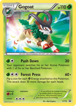 Pokemon XY Black Star Promos Gogoat - XY16