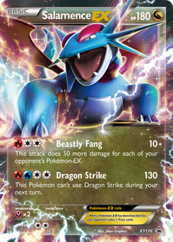 Pokemon XY Black Star Promos Salamence-EX - XY170
