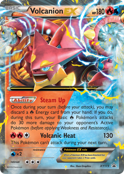 Pokemon XY Black Star Promos Volcanion-EX - XY173