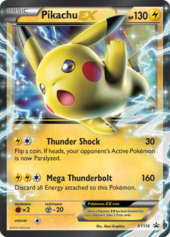 Pokemon XY Black Star Promos Pikachu-EX - XY174