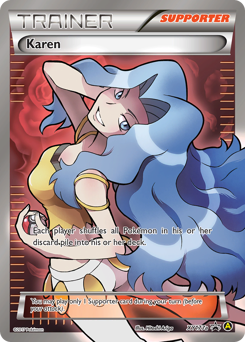 Pokemon XY Black Star Promos Karen - XY177a