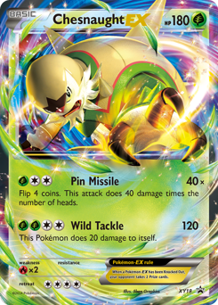 Pokemon XY Black Star Promos Chesnaught-EX - XY18