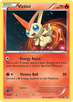 Pokemon XY Black Star Promos Victini - XY189