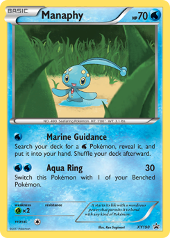 Pokemon XY Black Star Promos Manaphy - XY190