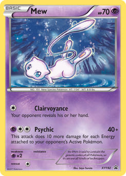 Pokemon XY Black Star Promos Mew - XY192