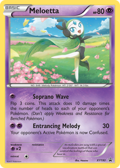Pokemon XY Black Star Promos Meloetta - XY193