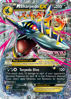 Pokemon XY Black Star Promos M Sharpedo-EX - XY200