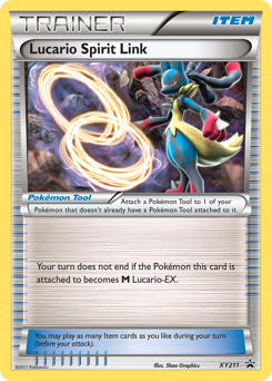 Pokemon XY Black Star Promos Lucario Spirit Link - XY211