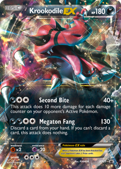 Pokemon XY Black Star Promos Krookodile-EX - XY25