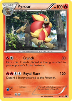 Pokemon XY Black Star Promos Pyroar - XY26