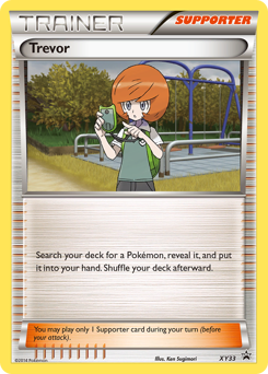 Pokemon XY Black Star Promos Trevor - XY33