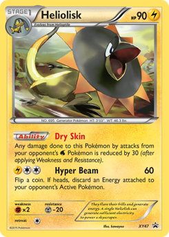 Pokemon XY Black Star Promos Heliolisk - XY47