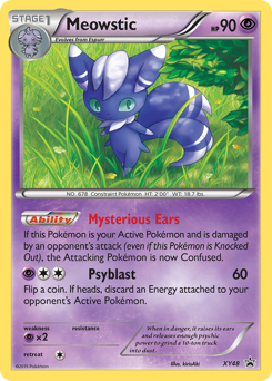 Pokemon XY Black Star Promos Meowstic - XY48