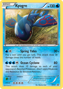 Pokemon XY Black Star Promos Kyogre - XY51