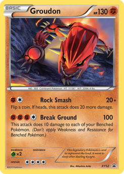Pokemon XY Black Star Promos Groudon - XY52